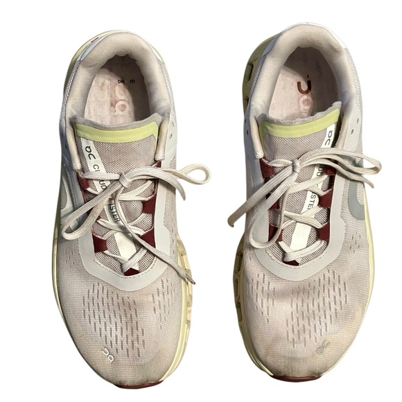 On Running Cloudmonster Running Sneaker Frost Acacia light gray yellow 9.5 - Picture 4 of 11